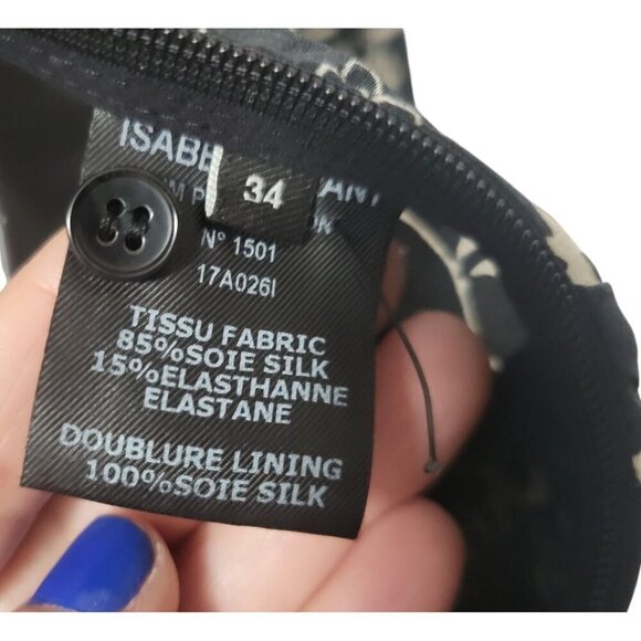 ISABEL MARANT Geometric Floral Silk Midi Dress - Picture 13 of 15